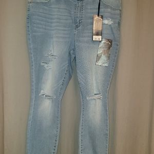 Light Blue Crop Jeggings